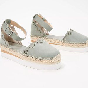 Vince Camuto Leather Two-Piece Espadrilles NWOT